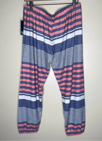 Michael Lauren Nate Crop Striped Sweatpants