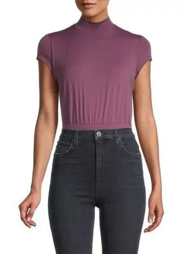 Susana Monaco Mock Neck Thong Bodysuit