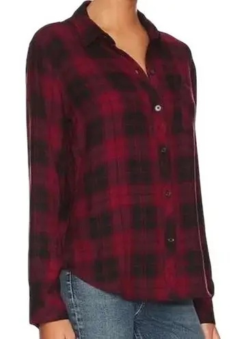 Rails Button Down Hunter Scarlet Ash Black Pocket Casual Shirt EUC Small