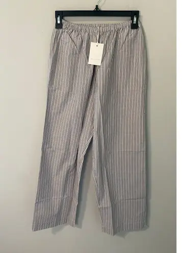 New Deiji Studios Ease Trouser Seas Stripe Pants Size XXS Blue