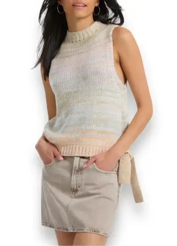 Evereve 525 Women's Neutral Ombre Knit Mockneck Sleeveless Tank XL | NWT