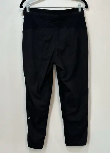 Lululemon Womens Pants 6 Black Athletic Workout Crop Dance Loose Pull On Gym