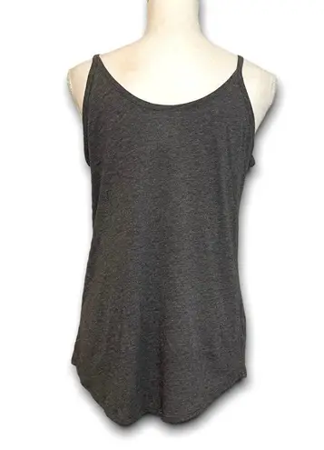 Rivalry Threads NWOT KU Kansas University Jayhawks Medium Heather Gray Strappy Tank Top Shirt New