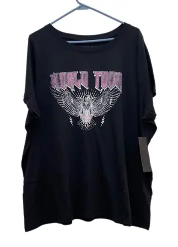 NWT Prince Peter world tour black graphic plus size tee 3X 100% cotton