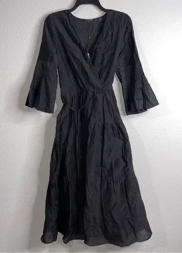 Kobi Halperin Sasha Midi Dress in Black, Size S New w/Tag $458 Black