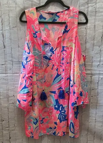 Lilly Pulitzer  Benicia Dress Playa Hermosa Beach Cover / Dress Large