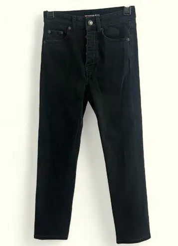 The Kooples Black slim leg ladies denim buttonfly retro emo size 24 waist