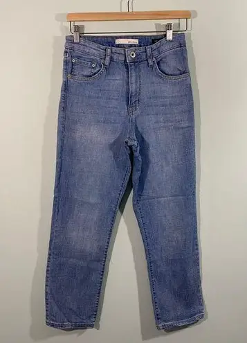 Ella Moss Women Blue Medium Wash High Rise Straight Leg Jeans Size 6/28