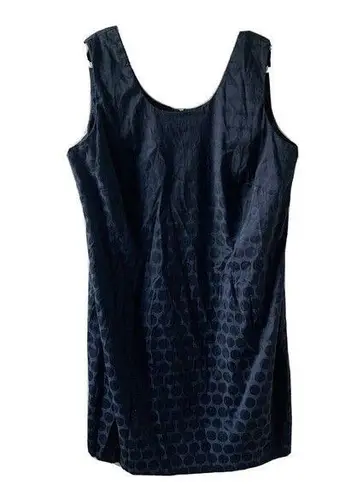 Maggie Barnes Womens Plus Size 22W Blue Polka Dot Sleeveless Sheath Dress