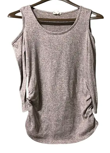 Ember Womens Measured Sweater Open Sleeves Runched Preppy Cabincore Casual City Size undefined