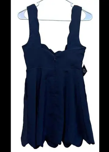 Nasty Gal  Women’s Navy Zipper Dress Fit & Flare M Pockets Flirty Cute NWT M30