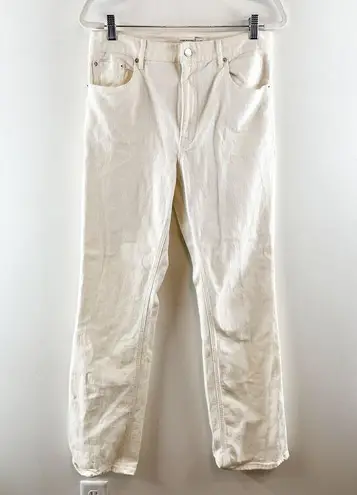 Club Monaco The Perfect Bootcut Straight Leg High Rise Jeans White 30 / 10