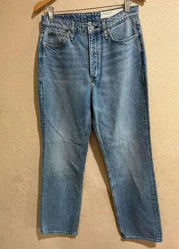 Rag and Bone  Alex high rise straight leg blue jeans NEW