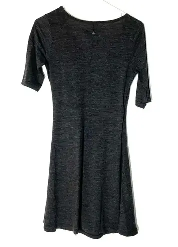 prAna Gray Nadia Wool Lightweight Wrap Front Dress Size Small