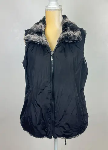 Gallery Reversible Faux Fur Vest