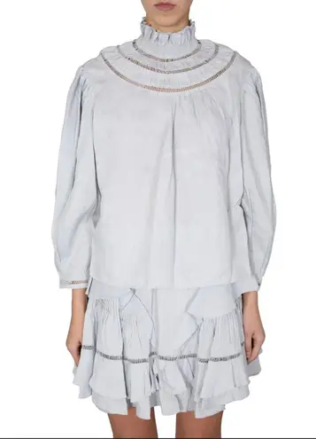 Isabel Marant ETOILE- Amalia Linen Shirt Riches Blouse Designer Classic Staple
