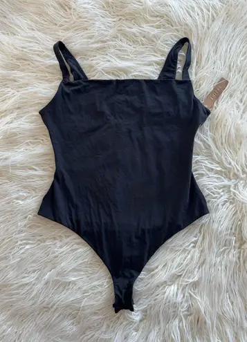 SKIMS Fits Everybody Square Neck Bodysuit Onyx Size Large