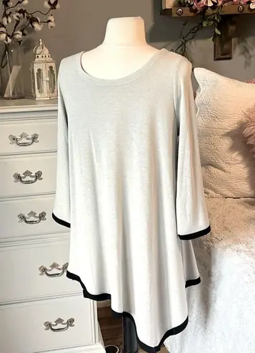 COMFY Angled Dress Tunic Gray Size M