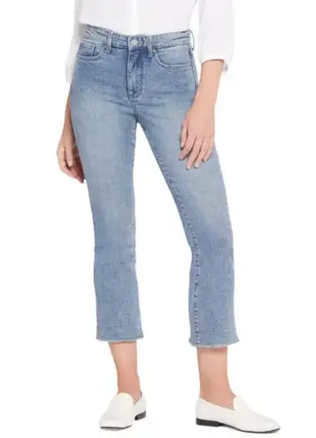 NYDJ 💕💕 High Rise Slim Bootcut Frayed Ankle Jeans ~ Riverfront Blue 8 NWT