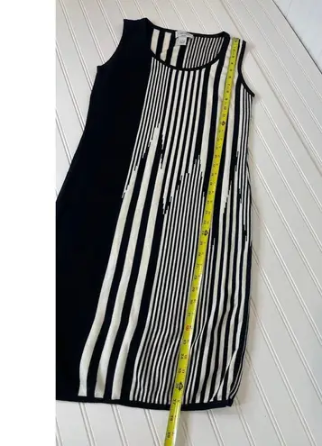 Carmen Marc Valvo Dress Womens Knit Sweater Sheath Sleeveless Modern Size S