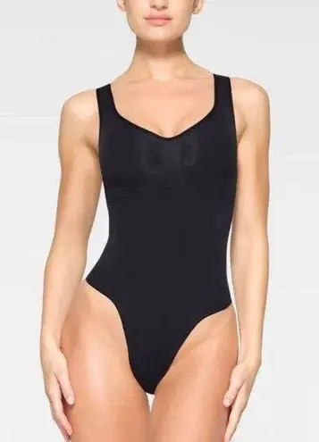 SKIMS Black Wide Straps Sculpting Bodysuit S