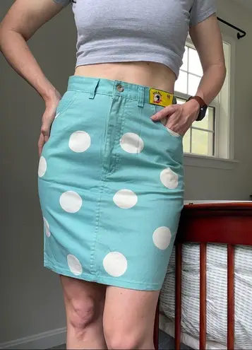 Duck head Deadstock Vintage Polka Dot pencil skirt