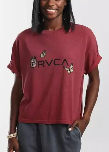 RVCA T-shirt Maroon