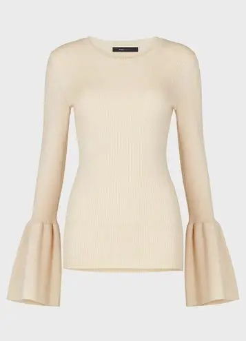 BCBGMAXAZRIA 💕💕 Bell Flared-Sleeve Ribbed Sweater