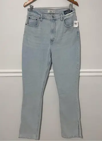 Abercrombie & Fitch NWT  • ultra high rise slim straight jean w vent hem sz 30 XL