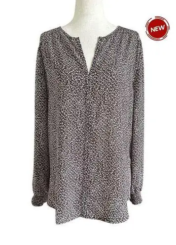 Monday Fun Purple Ivory Amiyah Stitch Fix Floral Blouse Women Medium NWT | 70