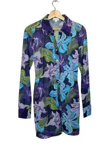 Song of Style Gianna Mini Dress in Kanha Floral Multi Purple