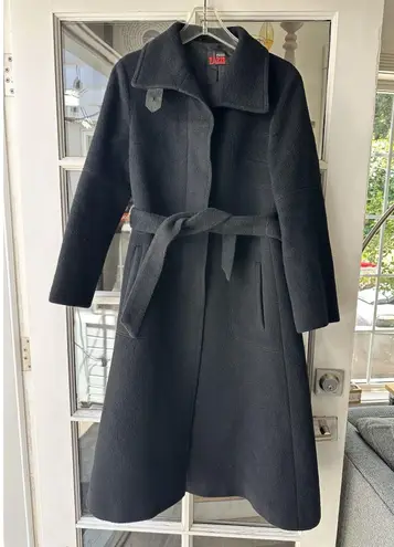 Vintage Althof Petit Paris Winter Wool Long Maxi Peacoat Womens Size M RARE Black Size M
