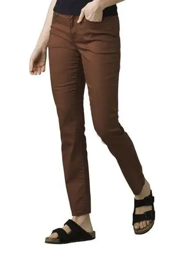 New NWT Womens 10 Short Prana Kayla High Rise Jeans Pants Dark Brown Organic Str