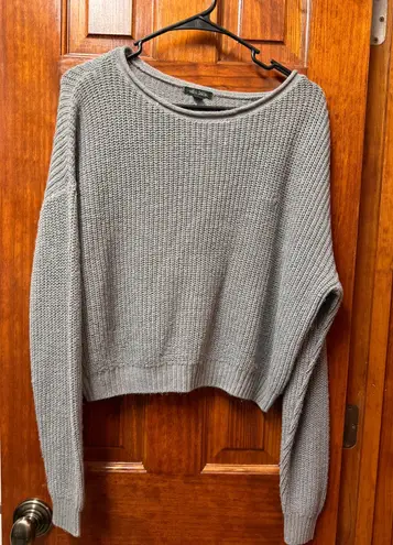 Wild Fable Gray Cropped Sweatshirt