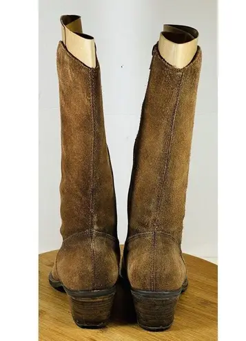 Dr. Scholls Leather Embroidered Ladies Cowboy Boots 6.5M