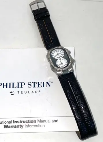 Philip Stein Diamond Teslar Watch w/extra strap