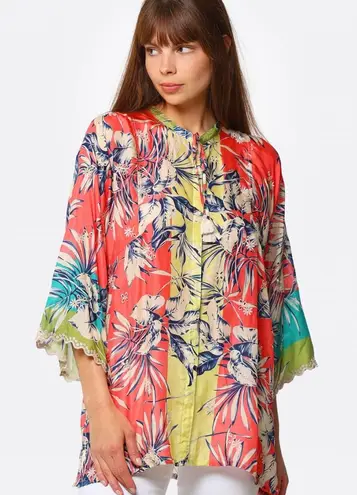 Johnny Was Kygo Marianne Silk Tunic Size Small