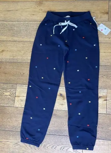 PJ Salvage Navy Blue Mini Star Embroidered American Pant Womens Size S