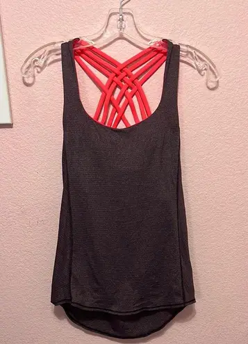 Lululemon  Free To Be Wild 2-in-1 Tank Top Black Cherry, Coral. Size 2