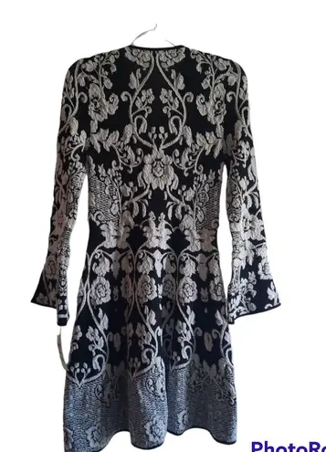 INC  International Concepts Floral Zip-Up Sweater Dress 