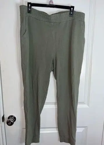 32 Degrees Heat 32 Degrees Cool Unisex Sz XL Sage Green Jogger Sweatpants Ruched Waistband Comfy