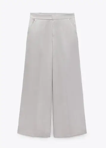 ZARA NWT  FULL LENGTH PANTS in gray. Size Medium