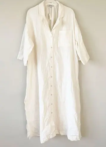 Madewell  Lightestspun Cover-Up Maxi Shirtdress L NWT