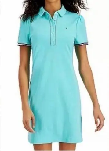 Tommy Hilfiger  Aqua Mint Polo Dress (Size OX)