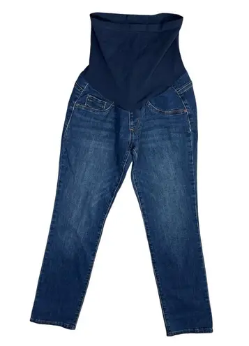 Indigo Blue New Maternity Jeans Full Panel Size XSP Petite Extra Small Med Wash