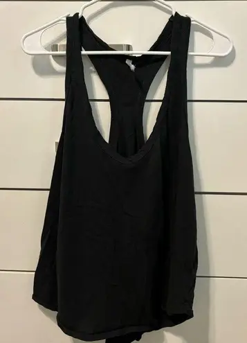 Free People Movement Black Keep Rolling Tank Top