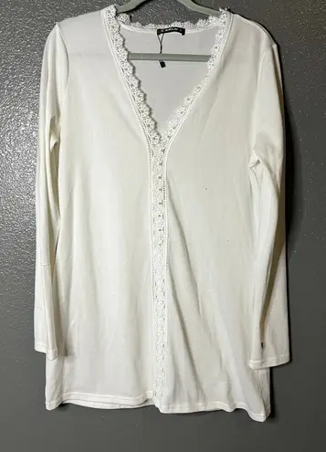 Sheilay Large White Crochet Lace Trim V