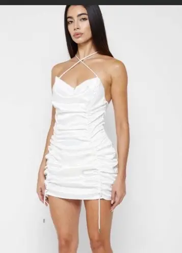 Maniere De Voir Mini Dress/White