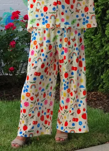 Taby Manana Sera Bonita Plisse Pants Pink Size XL