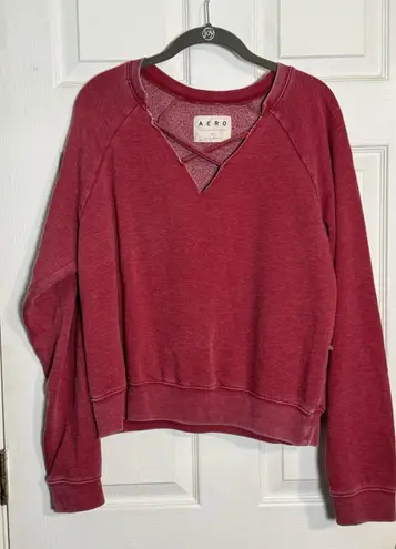 Aeropostale  Aero Red Cross Cross Front Sweatshirt, Super Soft, XL